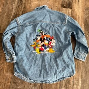 Vintage Disney Mickey Button Up